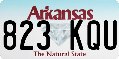 AR license plate 823KQU