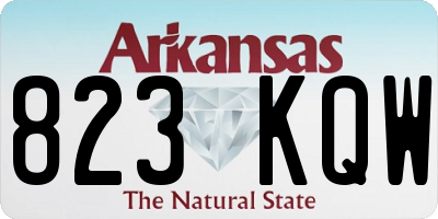 AR license plate 823KQW