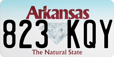 AR license plate 823KQY