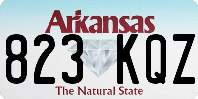 AR license plate 823KQZ