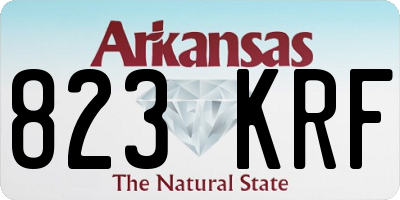 AR license plate 823KRF