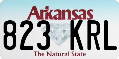 AR license plate 823KRL