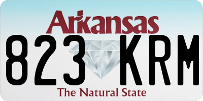 AR license plate 823KRM