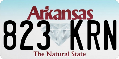 AR license plate 823KRN