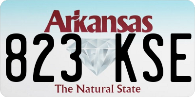 AR license plate 823KSE