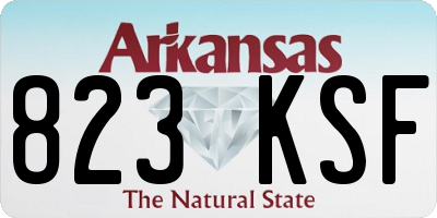 AR license plate 823KSF