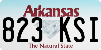 AR license plate 823KSI