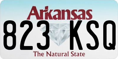 AR license plate 823KSQ