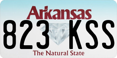 AR license plate 823KSS
