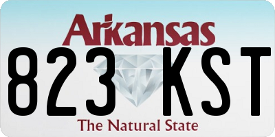 AR license plate 823KST