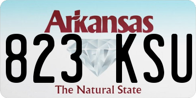 AR license plate 823KSU