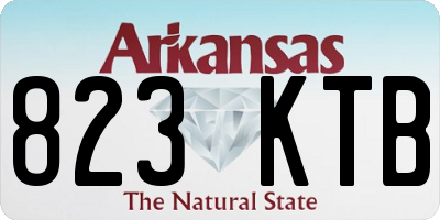 AR license plate 823KTB