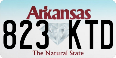 AR license plate 823KTD