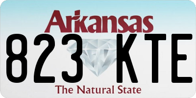 AR license plate 823KTE