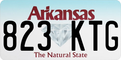 AR license plate 823KTG