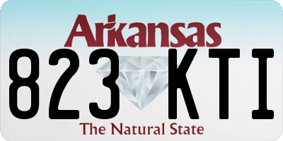 AR license plate 823KTI