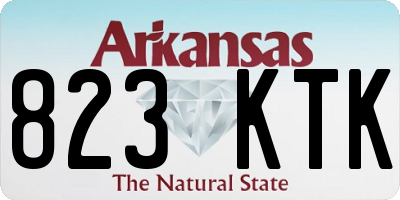 AR license plate 823KTK