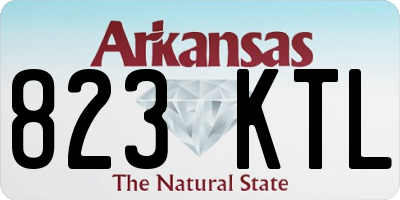 AR license plate 823KTL