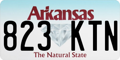AR license plate 823KTN