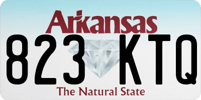 AR license plate 823KTQ
