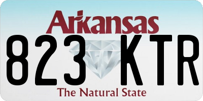 AR license plate 823KTR