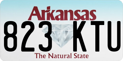AR license plate 823KTU