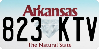 AR license plate 823KTV