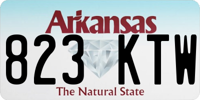 AR license plate 823KTW