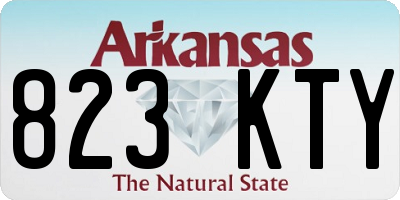 AR license plate 823KTY