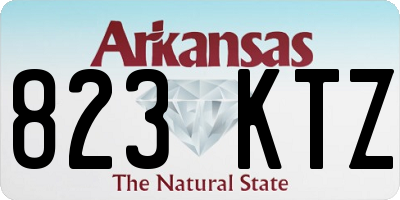 AR license plate 823KTZ