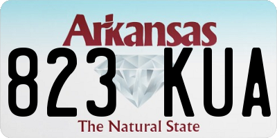 AR license plate 823KUA