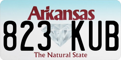 AR license plate 823KUB