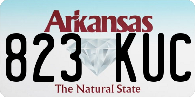 AR license plate 823KUC