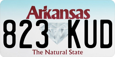 AR license plate 823KUD