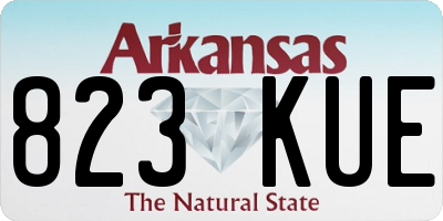 AR license plate 823KUE