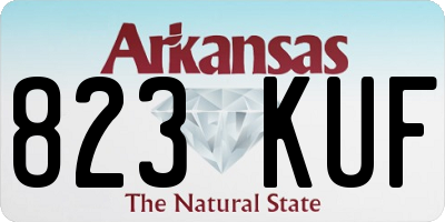 AR license plate 823KUF