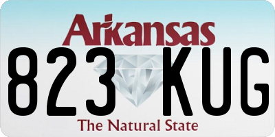 AR license plate 823KUG
