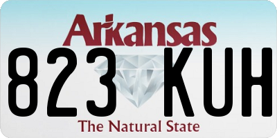 AR license plate 823KUH