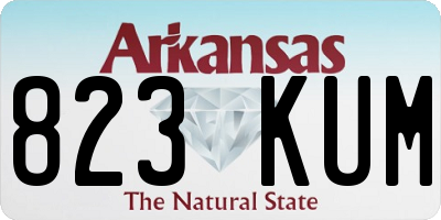 AR license plate 823KUM