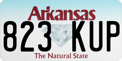 AR license plate 823KUP