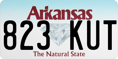 AR license plate 823KUT