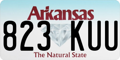 AR license plate 823KUU