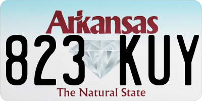 AR license plate 823KUY