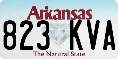 AR license plate 823KVA
