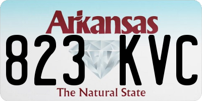 AR license plate 823KVC