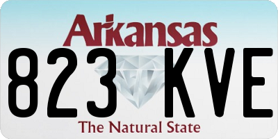 AR license plate 823KVE