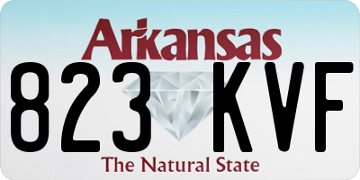 AR license plate 823KVF