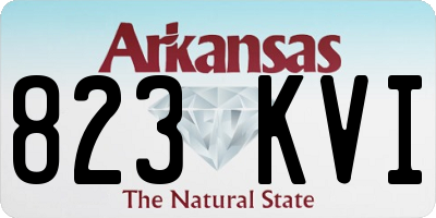 AR license plate 823KVI