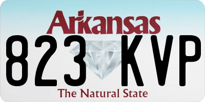 AR license plate 823KVP