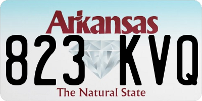 AR license plate 823KVQ